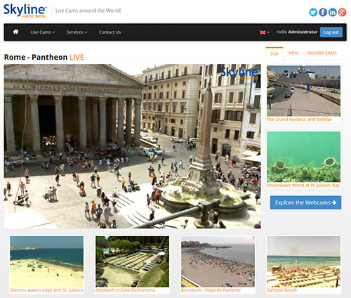 SkylineWebcams - Camaras web en tiempo real